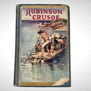 Vintage Robinson Crusoe by Daniel DeFoe 1924 Illustrated